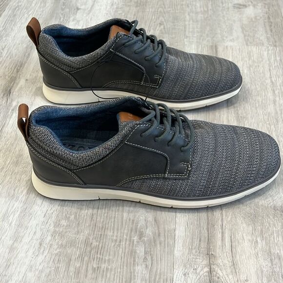 Izod Kyler Grey Business Casual Memory Foam Dress Shoes - Men’s 9.5 - NIB, NWT - Picture 3 of 10